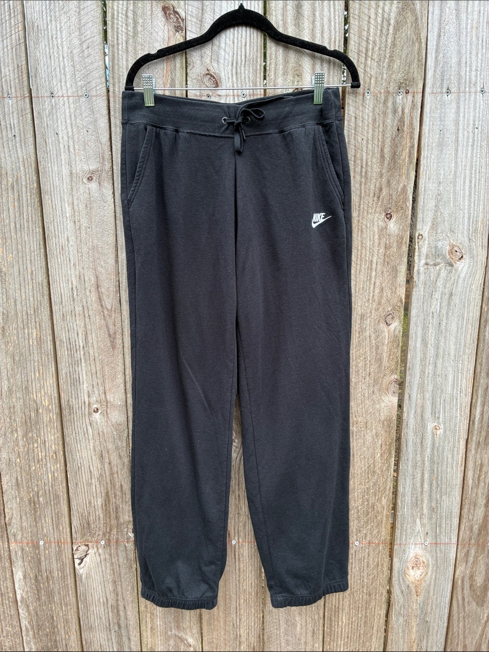 Nike Black Women’s Joggers with White Swoosh